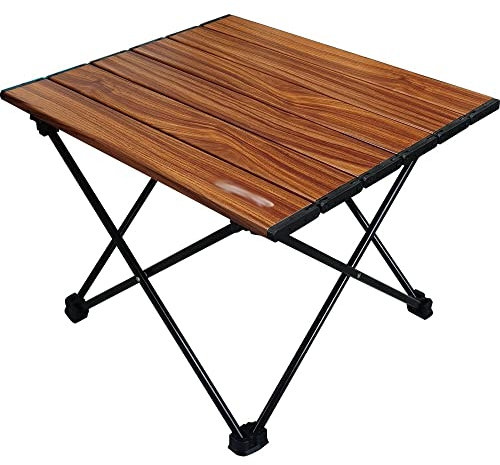 KANBUN N/A Tragbarer, ultraleichter Kleiner Mini-Camping-Klapptisch mit Aluminiumlegierung für Camp, Angeln, Reisen und Wandern. Doppelter Komfort