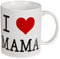 BLUECHOLON Taza Desayuno, Taza Cerámica Mamá Papá Padre Madre, Super Mama Super Papa (I Love Mama)
