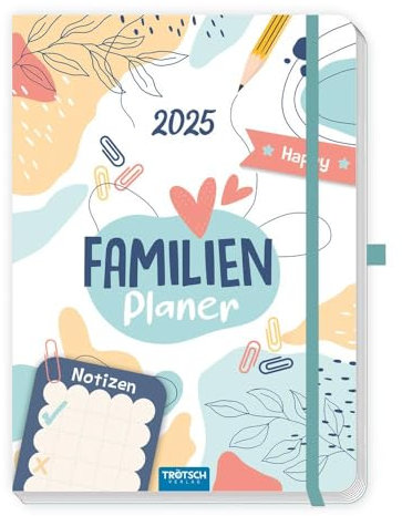 TROTSCH Wochenbuch Familienplaner 2025: A2 Wochenkalender