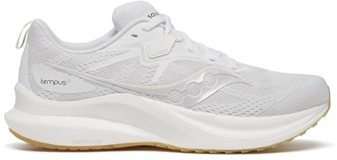 Saucony Men's Tempus 2 Sneaker, White/Gum, 9 UK