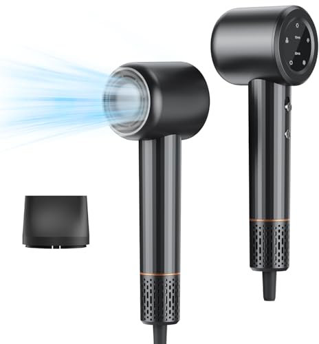 AXCEED-Haartrockner – 110.000 U/min Hochgeschwindigkeits-Föhn mit bürstenlosem Motor und negativer Ionen-Technologie für schnelles Trocknen, 1600 W Professioneller Haartrockner für Damen und Herren