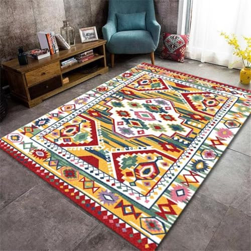 RUGMRZ Teenage Girl Schlafzimmer Dekorationen Komplettes Kinderzimmer Gelber Rechteckiger Teppich Für Und Flur, Schmutzabweisend Büro Mädchen Teenager 40X60Cm 1Ft 3.7''X1Ft 11.6''