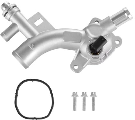 Water Outlet Housing Thermostat with Sensor, 25193922, Engine Coolant Thermostat, Fit for Vauxhall Astra J MK6 Corsa MK3 Insignia A Meriva B Mokka