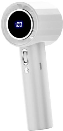 XLWLLNJ Handheld Mini Air Blower And Cordless Hair Dryer for Outdoor Cooling, White