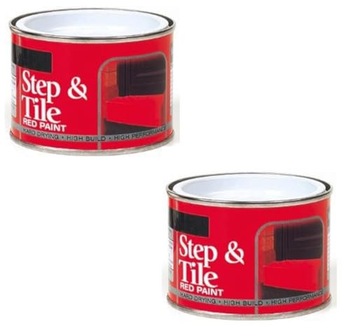 SOTL® X2 Coatings Step & Tile Red Paint 180ml Durable Outdoor Floor & Roof Paint, Weatherproof, Quick-Dry, High Coverage, UV Resistant, For Concrete, Terracotta, Metal, and Cement Surfaces