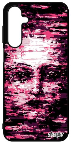 Coque pour Galaxy A16 4G 5G Silicone Portrait Case Smartphone Femme Fille Housse Pas Cher Art Artistique TPU Rose Miroir de pour Samsung