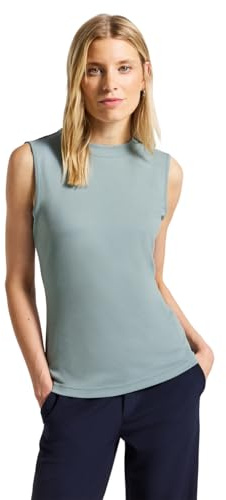 Street One Silk-Look Rippstruktur-Top Arona Blue 40