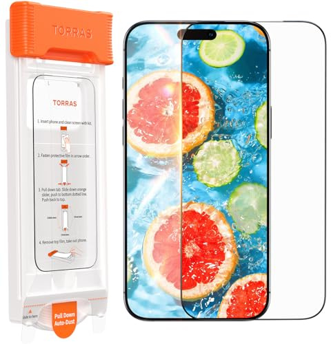 TORRAS OrigArmor AR für iPhone 17 Pro für Panzerglas [3D Perfekte Passform&100% blendfrei] Militärstandard Bruchsichere Schutzfolie für iPhone 17 Pro Folie 9H+ Schutzglas Kratzfest,0 Fehler Montage