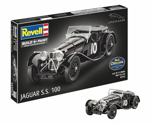 Revell 07752 Jaguar SS 100 1:32 Scale - Unbuilt/Unpainted Plastic Model Kit