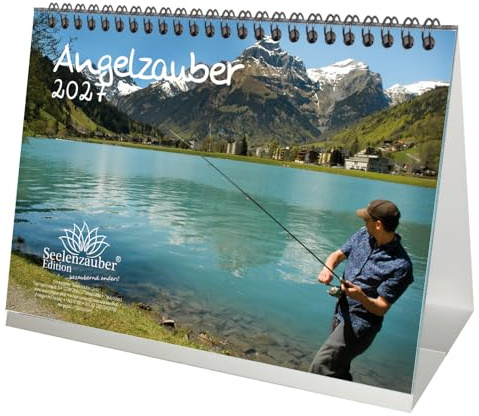 Angelzauber DIN A5 Tischkalender für 2027 angeln und fischen - Seelenzauber