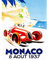 Wee Blue Coo Advert Racing Car Monaco 1937 Grand Prix Art Print Poster Wall Decor Kunstdruck Poster Wand-Dekor-12X16 Zoll