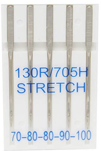 BIG-SAM 10005 - 5 Stretch Nähmaschinennadeln - 130R/705H - Nr. 70-100
