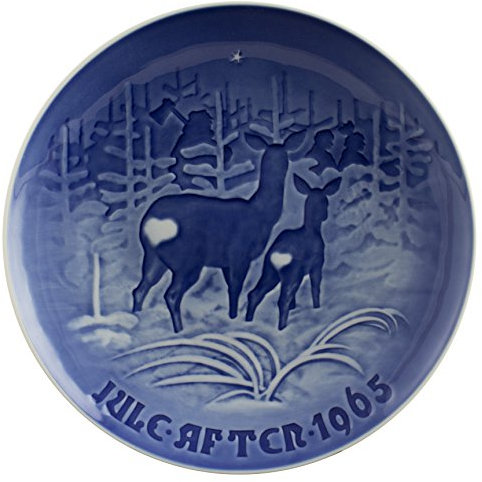 BING&GRONDAHL PIATTO DI NATALE 1965 ORIGINALE PORCELLANA PRIMA SCELTA