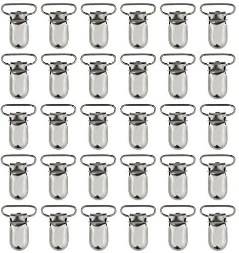 SODIAL(R) Schnuller-Straps-Clips, 25 Stück