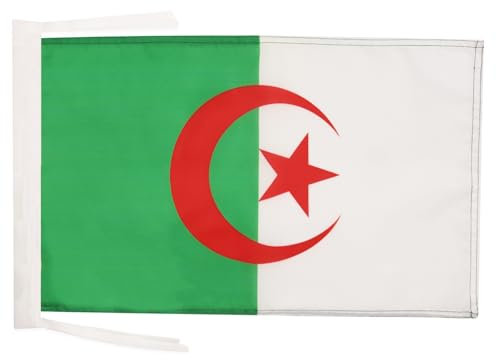 Drapeau Algérie 45x30cm - PAVILLON algérien 30 x 45 cm haute qualité - AZ FLAG