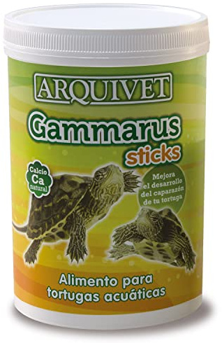ARQUIVET Gammarus Sticks 1.050 ml - Wasserschildkrötenfutter - Wasserschildkrötenfutter - Schwimmende Vollnahrung - Gute Entwicklung der Schale