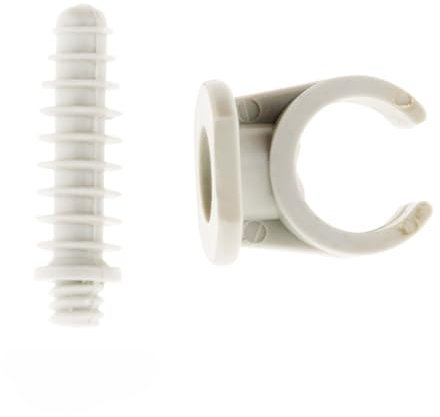 Lot de 10 clips avec chevilles Ø16mm - Gris - Zenitech
