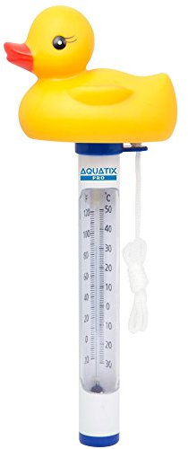 Termómetro flotante para piscina por Aquatix Pro Cool Style Termómetros de temperatura del agua con cuerda, resistente a roturas, para piscinas al aire libre y interior, balnearios
