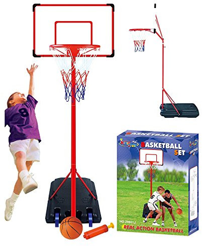 Panier de basketball sur pied avec support réglable - 261 cm