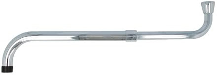 tecuro S-Auslauf ausziehbar 280-480 mm für Wand-Armaturen, Messing verchromt