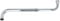 tecuro S-Auslauf ausziehbar 280-480 mm für Wand-Armaturen, Messing verchromt