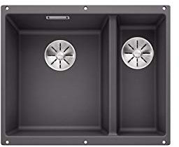 Blanco SUBLINE 340/160-U 523 549 Fregadero Cocina, Gris Roca, 340mm/160mm | Becken links