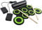 deAO Foldable Electronic Drum Kit Musical Entertainment Play Set Age 3+ with Built-in Speakers, Foot Pedals & Drum Sticks – Great for Kids