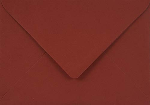 Netuno 100 large dark red coloured envelopes DIN C5 162x229mm 6.37x9.01 inches 115gsm Sirio Color Cherry gummed pointed flap no window for wedding invitations Christmas leaflets greeting cards RSVP A5 | 115 g Sirio Colour Cherry, high-quality red envelopes for Christmas, Advent, Santa Claus, Valentine's Day, invitations