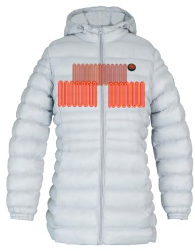 Glovii Battery Heated Rainproof Insulated Women's Winter Jacket