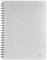 Leitz WOW Collegeblock A4 liniert, 160 Seiten, 80 Blatt FSC-zertifiziertes Papier 80 g/m², Doppelspiralbindung, PP-Einband, Notizbuch mit Sichthülle und Lineal, Für Büro oder Schule, Weiß, 46370001