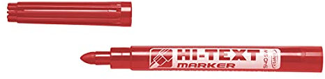 HI-TEXT 540SW MARKER pennarello ad acqua punta grossa - Scatola 20 pezzi monocolore ROSSO