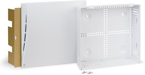ICC 14-Inch Plastic Structured Wiring Media Enclosure with Cover, White