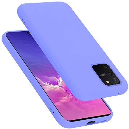 Cadorabo Hülle kompatibel mit Samsung Galaxy A91 / S10 LITE / M80s Hülle Silikon Handyhülle für Galaxy A91 / S10 LITE / M80s Case aus flüssigem Silikon- dünne TPU Schutzhülle - Liquid HELL LILA