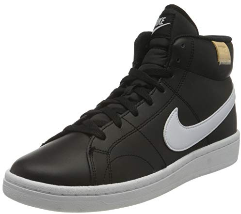 Nike Men's Court Royale 2 MID Tennis Shoe, Black White Onyx, 12 UK