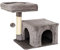 lionto Árbol rascador para Gatos Altura 50 cm, Gris Oscuro