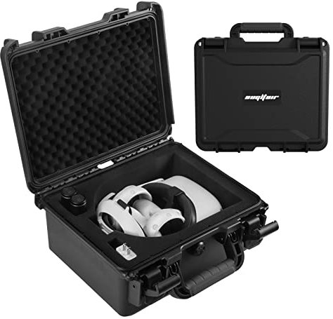 Augltair VR Headset Carrying Case for Oculus Quest 2 Fits All Elite Strap, Hard Case Protect Oculus Quest Accessories, Storage Bag Suitable for Home Storage and Travel