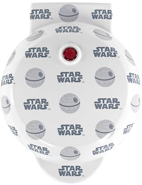 Uncanny Brands Death Star Mini Waffle Maker - Star Wars Small Kitchen Appliance