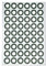 Hoggy 216 Pcs 1S 18650 Battery Insulation Rings Barley Paper, 0.2mm Thick, 17.5mm Outer Diameter, 10mm Inner Diameter, Dark Green, Ideal for Making Battery Packs and Soldering