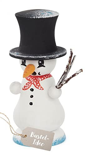 Rudolphs Schatzkiste Bastelsatz Miniatur Räuchermann Schneemann 6,7x11x4,6cm NEU Räuchermann Räucherfigur Räuchermännel