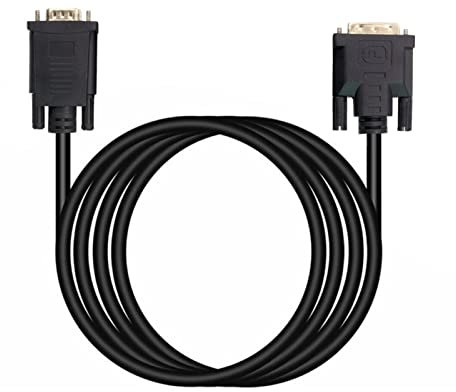 Washranp Cable de vídeo digital DVI 24+1 macho a VGA macho monitor convertidor adaptador cable de alta resolución durable 2M