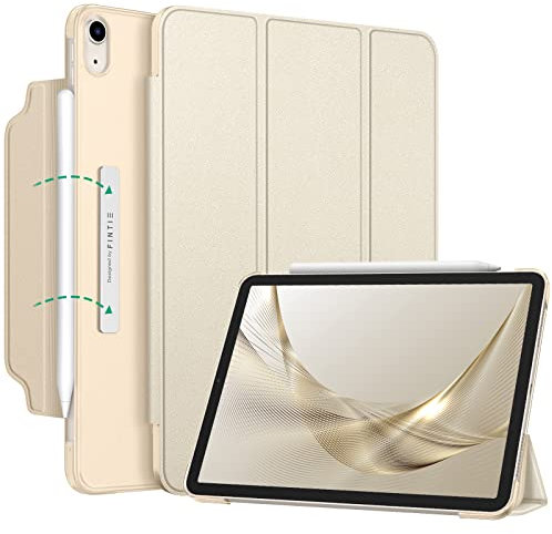 Fintie Funda SlimShell para iPad Air 11 Pulgadas 2025(M3)/2024(M2), Funda iPad Air 5ª Gen(2022)/4ª Gen(2020) 10.9 - Cierre magnético, Ligera de pie con Cubierta Trasera esmerilada-Oro Champán