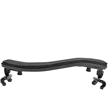 KOMUNJ Schulterstütze für 4/4-3/4 Violine mit zusammenklappbaren und höhenverstellbaren Füßen, Violine Schulterstütze für 4/4-3/4 verstellbares Pad weicher EVA-Schaum und Hartplastik