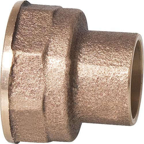 Lötfitting aus rotem Messing, 4270 g, Übergangsmuffe, Gewinde Fem 54-R 2 Zoll WG906 Zoll