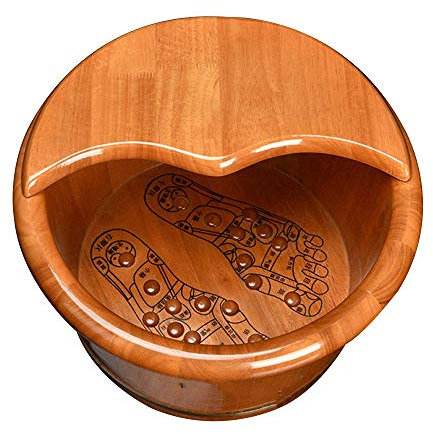 TAOZUYING AI LI WEI Pediküre-Becken Massage Fußpflege Pediküre Fußbad Barrel Fußmassagebecken aus Eichenholz Marriage