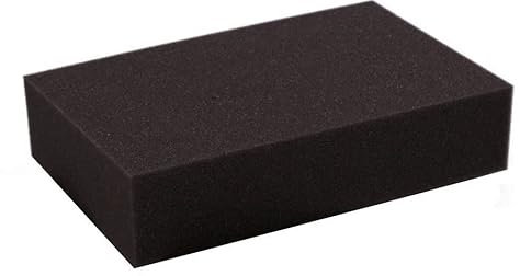 mmasport Caoutchouc plume noire pour rembourrage mousse expansée coussins canapés chaises palette jardin protection emballage modélisme densité 21 kg/m3 (Mis. 30 x 20 x 10 cm (1 pièce))