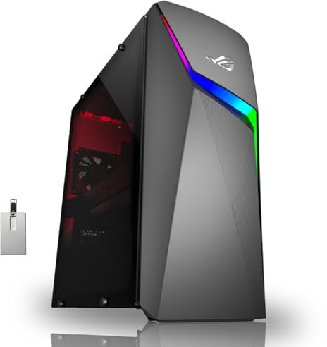 ASUS 2022 ROG Gaming Desktop, Intel Core i5-11400F Processor, 32GB DDR4 RAM, 512GB PCIe SSD + 1TB HDD, NVIDIA GeForce GTX 1660TI 6GB DDR6, WiFi 6, Win 11, Grey, 32GB Snowbell USB Card