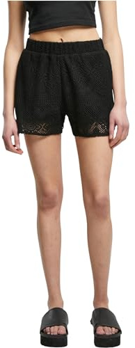 Urban Classics Damen Ladies Crochet Lace Resort Shorts