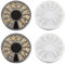 OLYCRAFT 4 Boxen Harzfüller Für Meerestiere Thema Sommer Goldsplitter Legierung Cabochons Ozeanthema Nagelkunstdekorationen Harzzubehör Zubehör Für Die Schmuckherstellung Nagelkunstdekoration