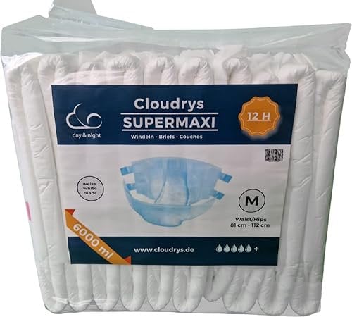 Cloudrys Supermaxi Windeln mit Folie für Erwachsene Gr. M