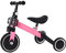 2 in 1 Kinder Dreirad & Laufrad & Balance Bike mit verstellbarem Sitz und Lenker, Kinder Tricycle mit abnehmbaren Pedalen, für Kinder von 1-3 Jahre alt-2 in 1 (rosa)